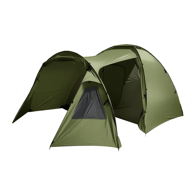 Barraca de acampamento ao ar livre para 4 a 5 pessoas, um quarto e uma sala de estar